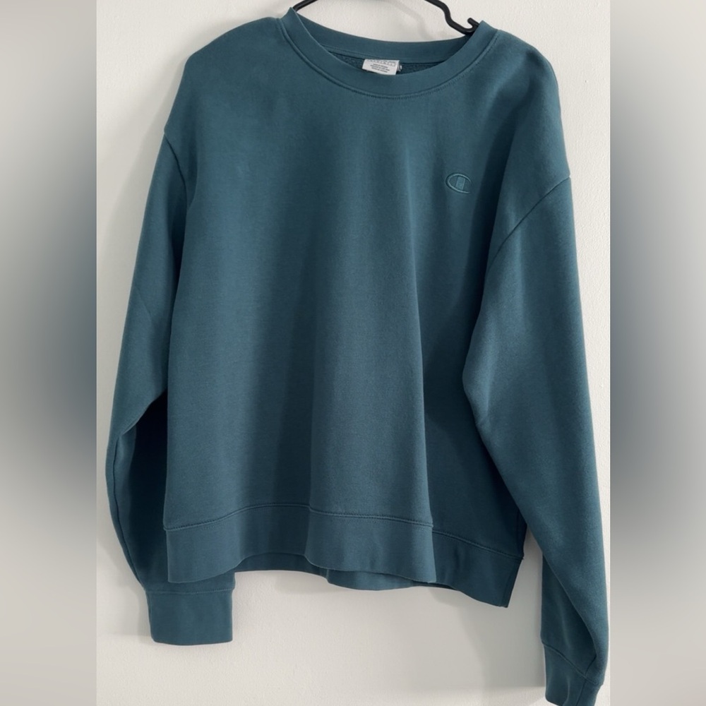 Champion teal Crewneck
